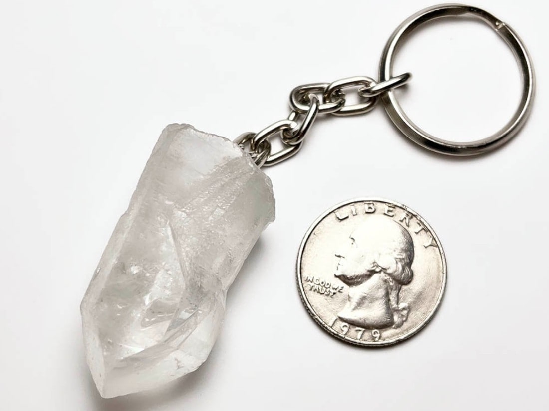 ブラジル産 水晶 キーホルダー / Quartz Keyring