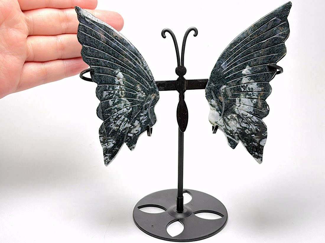 天然石彫刻 ウイングストーン (バタフライ)