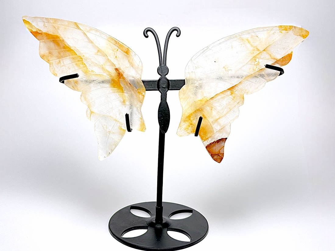 天然石彫刻 ウイングストーン (バタフライ)