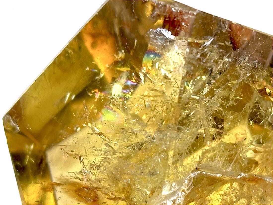 マダガスカル産 アイリススモーキーシトリン  ラフカットポリッシュ