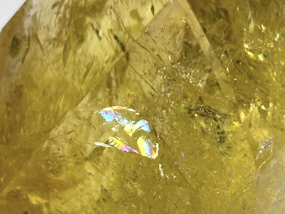 マダガスカル産 アイリススモーキーシトリン  ラフカットポリッシュ