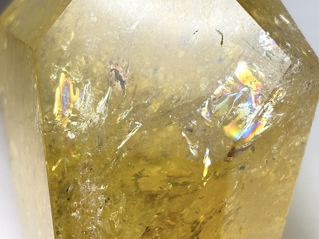 マダガスカル産 アイリススモーキーシトリン  ラフカットポリッシュ