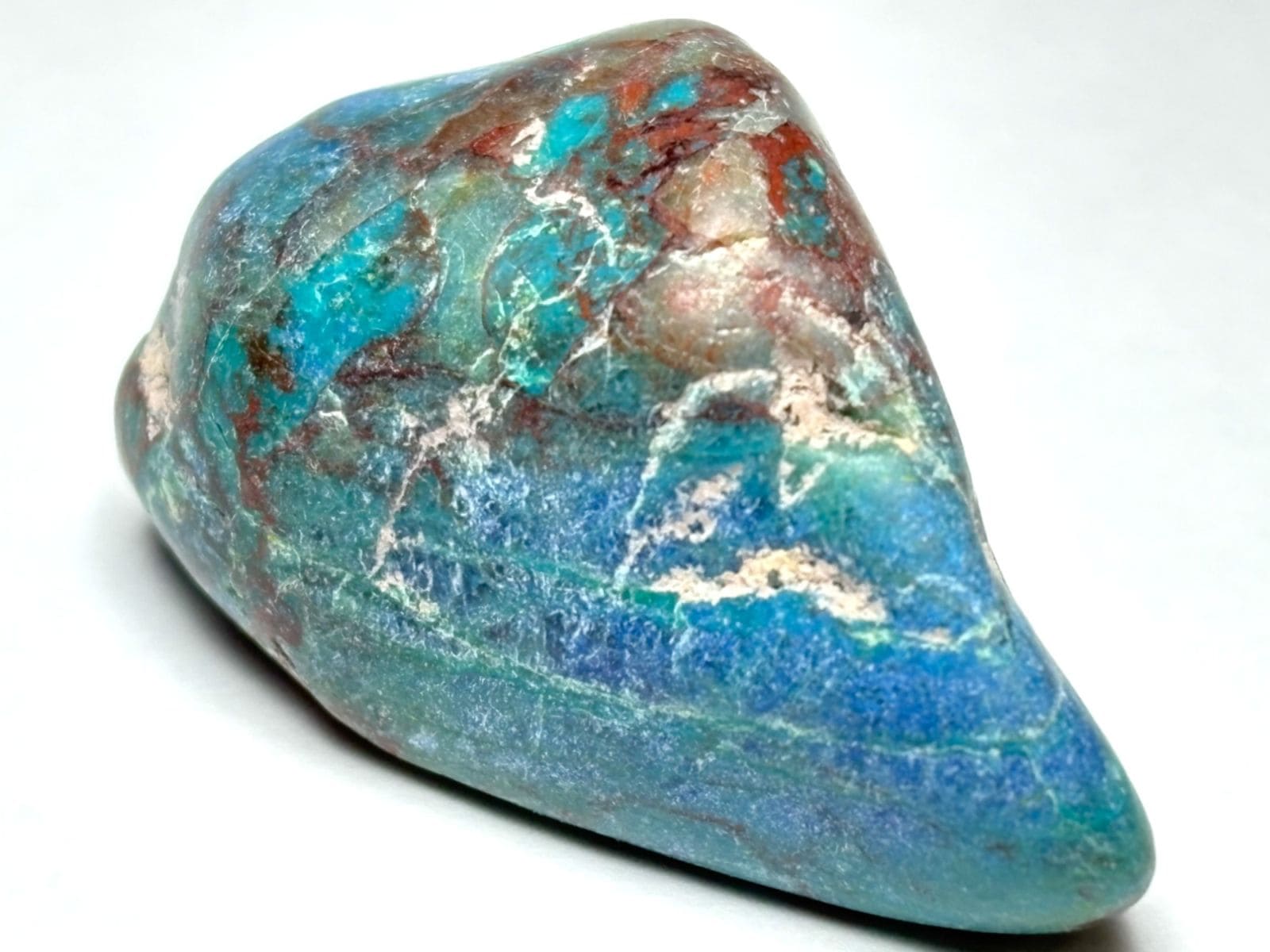 アリゾナ州産 シャッタカイト クリソコラ タンブル / Shattuckite Chrysocolla ( シャタック石 珪孔雀石 )
