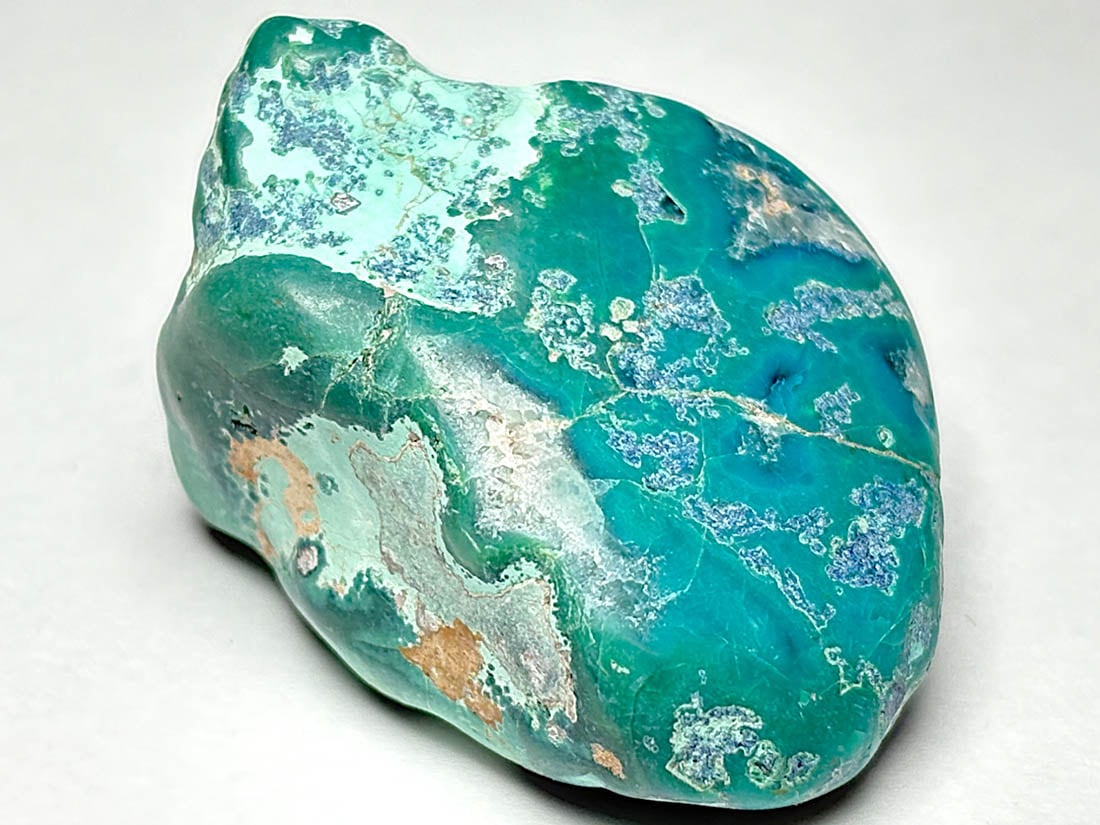 アリゾナ州産 シャッタカイト クリソコラ タンブル / Shattuckite Chrysocolla ( シャタック石 珪孔雀石 )