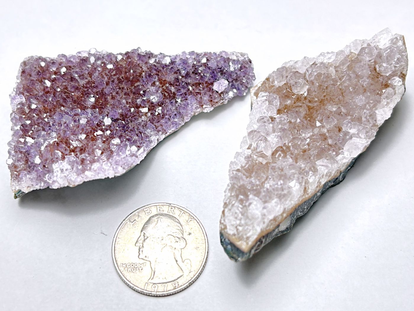 ウルグアイ産 アメジスト クラスター 2個セット / Amethyst ( 紫水晶 )