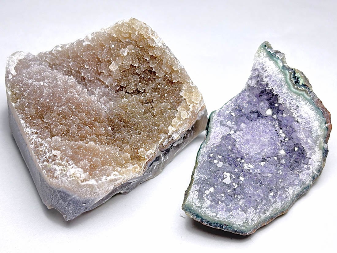 ウルグアイ産 アメジスト クラスター 2個セット / Amethyst ( 紫水晶 )