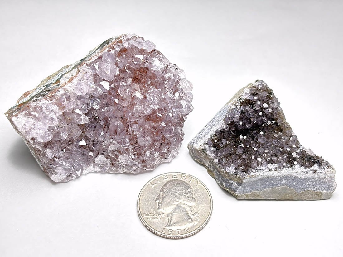 ウルグアイ産 アメジスト クラスター 2個セット / Amethyst ( 紫水晶 )