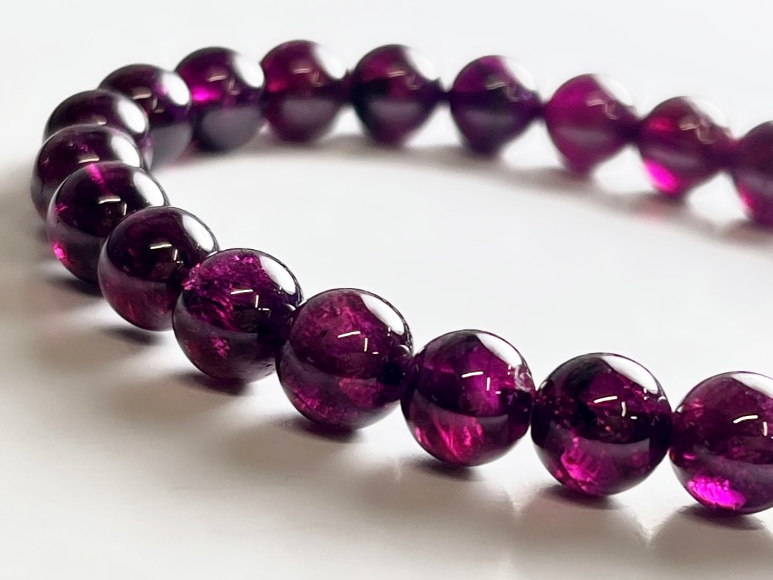 ロードライトガーネット 6mm ブレスレット / Rhodolite Garnet