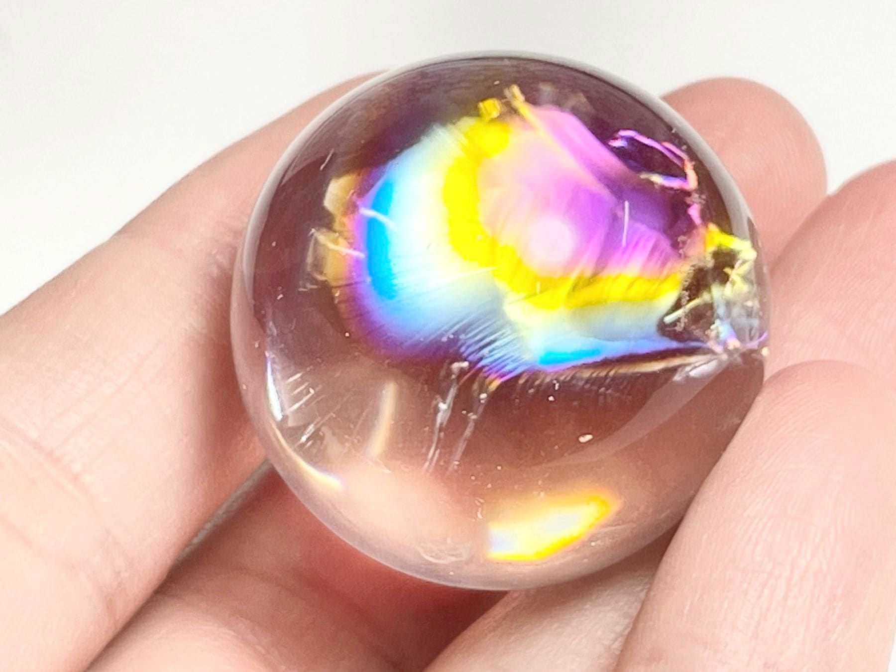 アイリスクォーツ (レインボークォーツ) 29mm 丸玉 / Iris Quartz