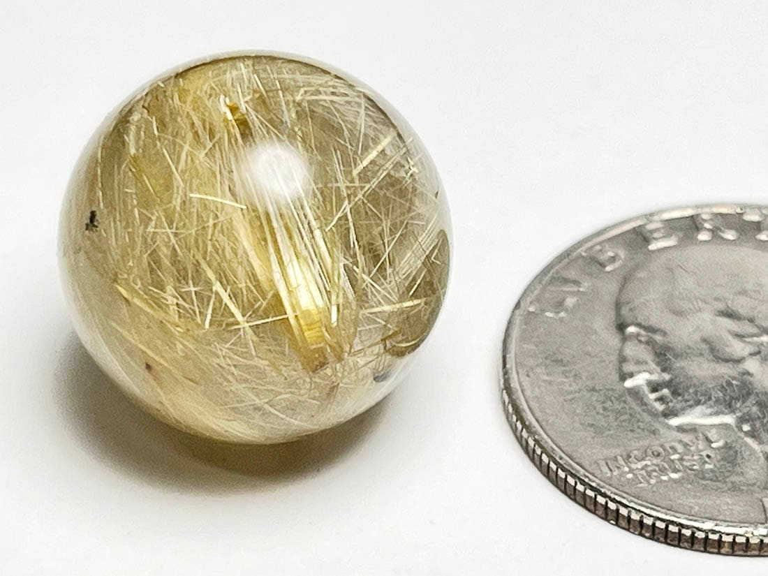 ルチルクォーツ 18mm 丸玉