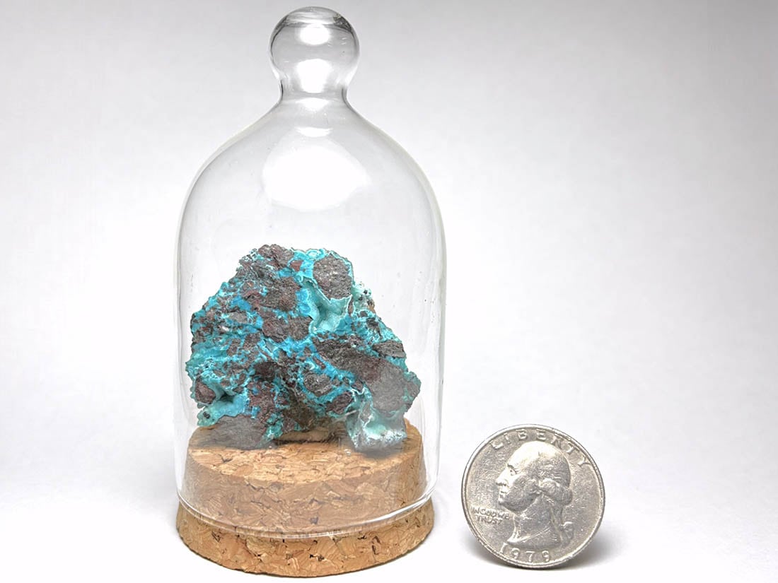 【瓶入り】ペルー産 クリソコラ ( 珪孔雀石 )/ Chrysocolla