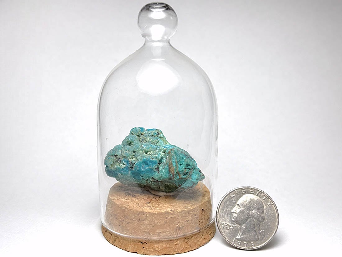 【瓶入り】ペルー産 クリソコラ ( 珪孔雀石 )/ Chrysocolla