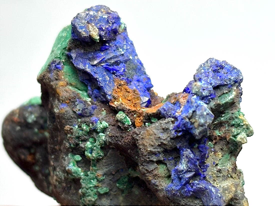 安徽省産アズライト＆マラカイト/Azurite ＆ Malachite (藍銅鉱)
