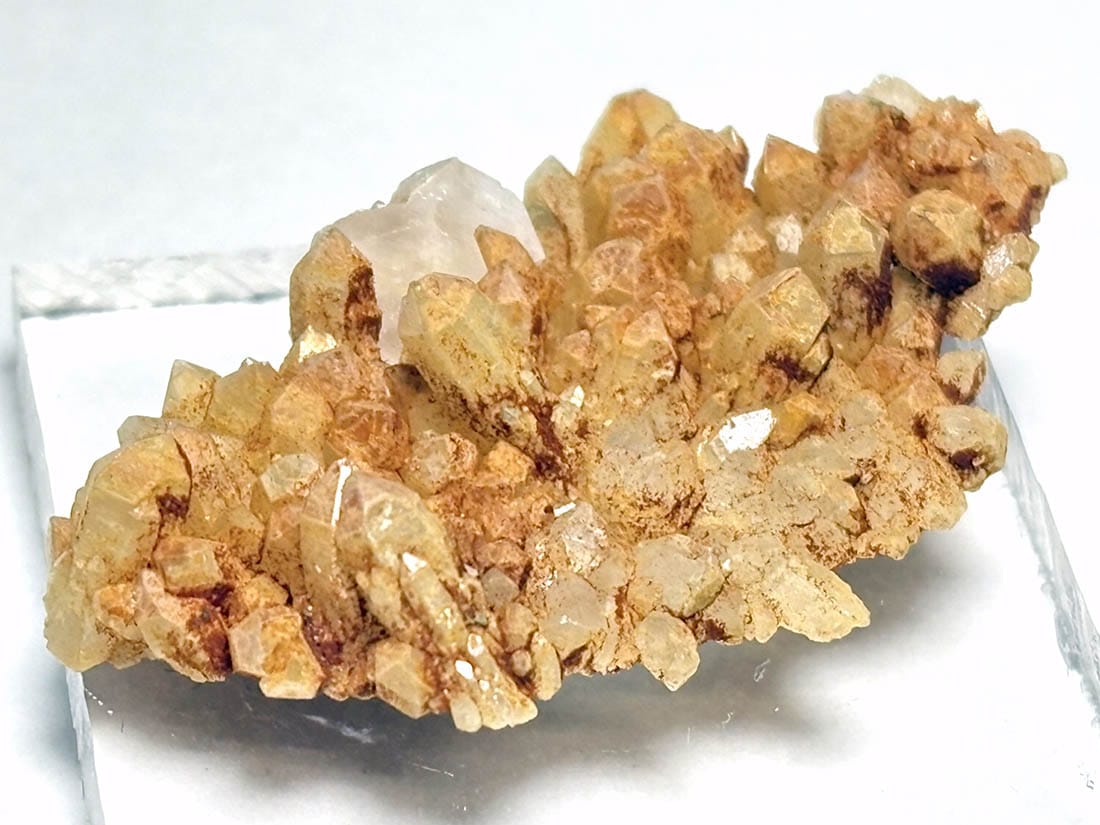 岐阜県吉城郡神岡鉱山産 カルサイト ＆ クォーツ ( 方解石 水晶 )/ Calcite ＆ Quartz 