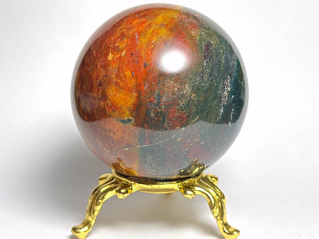 ブラッドストーン 58mm 丸玉 / Blood Stone (血玉石)