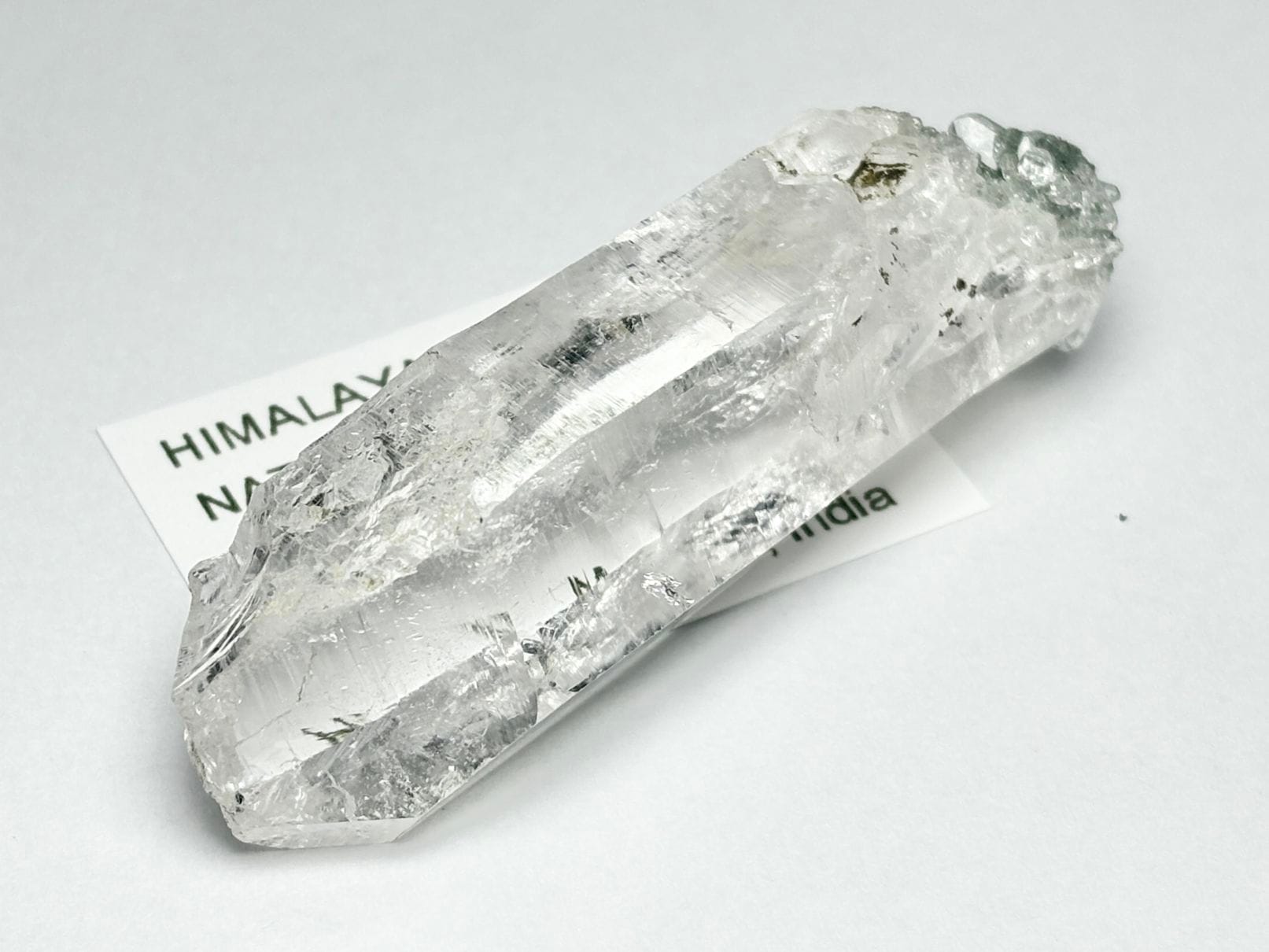 インド マニハール産 ヒマラヤ水晶 (クローライト共生)/ Himalayan Quartz Crystal