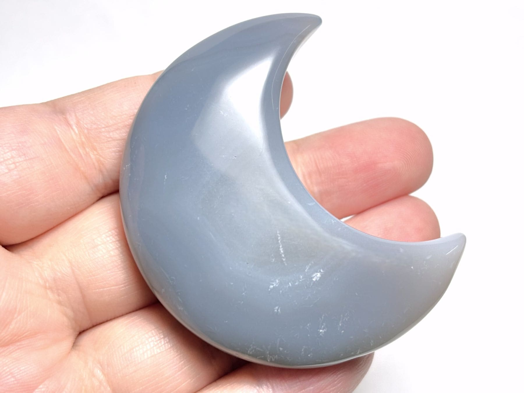 アゲート 月型彫刻 / Agate & Chalcedony