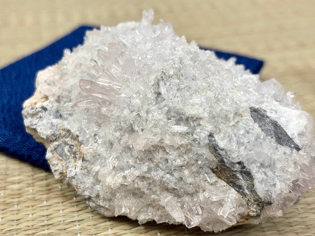 紫水晶 Amethyst 国産鉱物☆ 重晶石巨晶・紫石英セット ☆会津三大