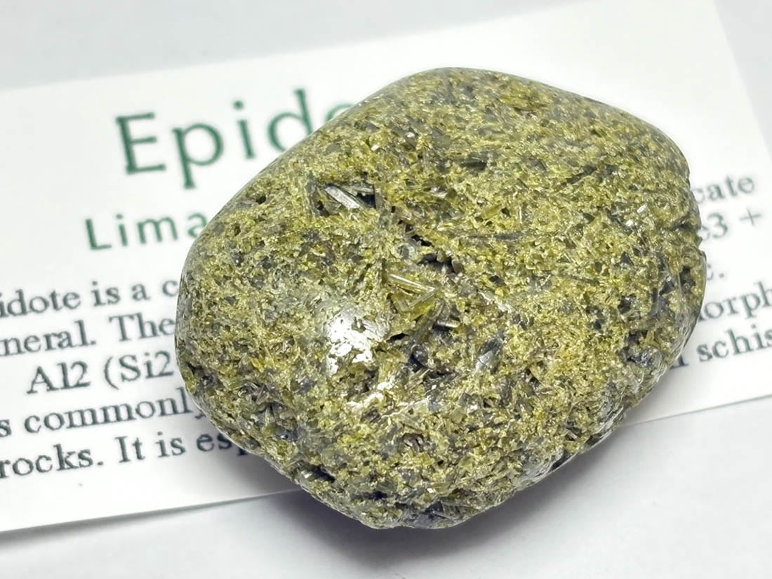 ペルー産 エピドート タンブル ( 緑簾石 )/ Epidote 