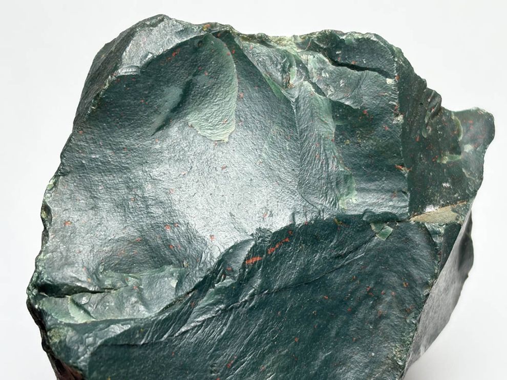 インド産 ブラッドストーン ラフ (血玉石) / Blood Stone 