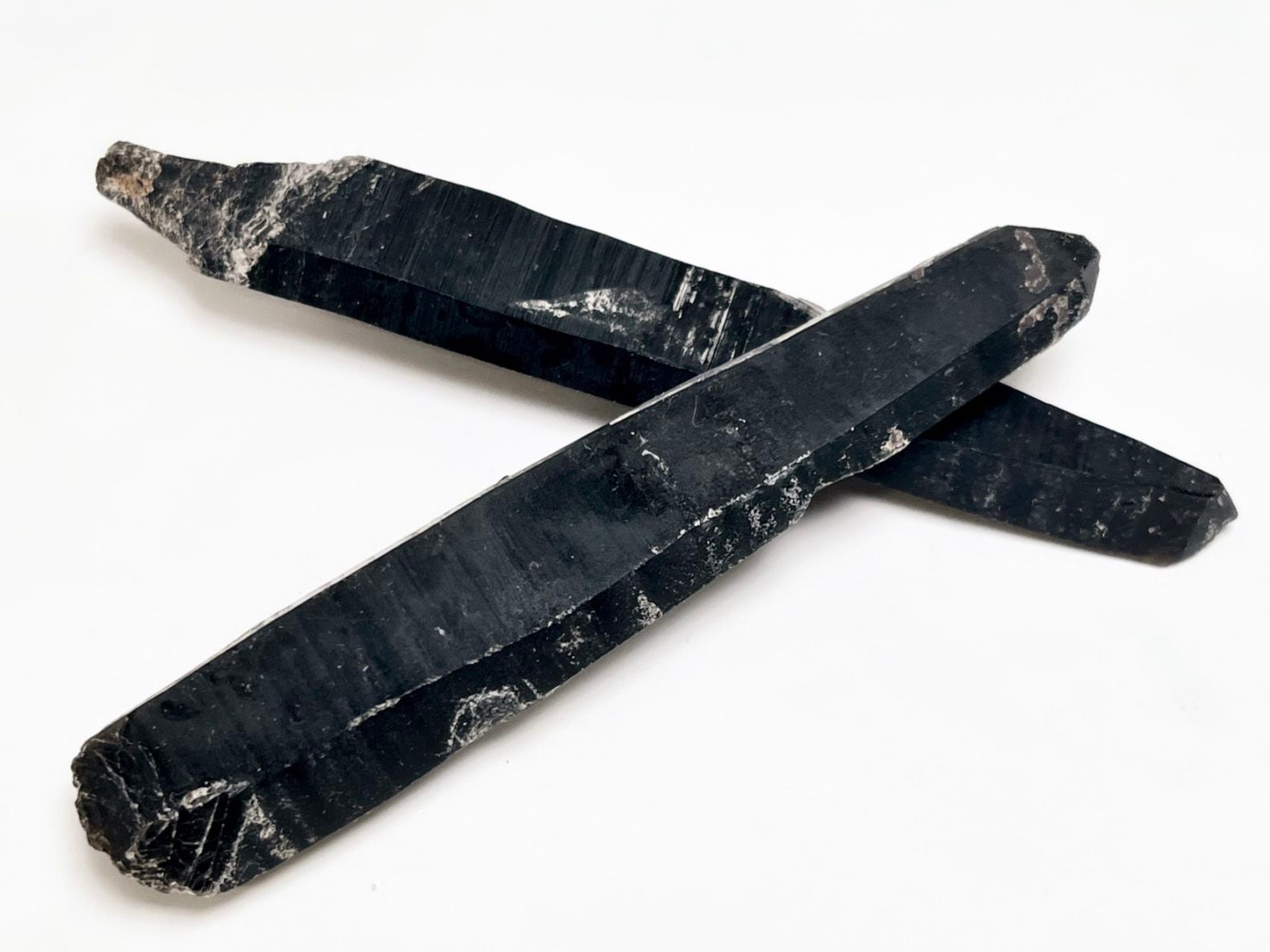 内モンゴル産 シンギングモリオン(レーザーモリオン) ポイント ２本セット / Laser Morion