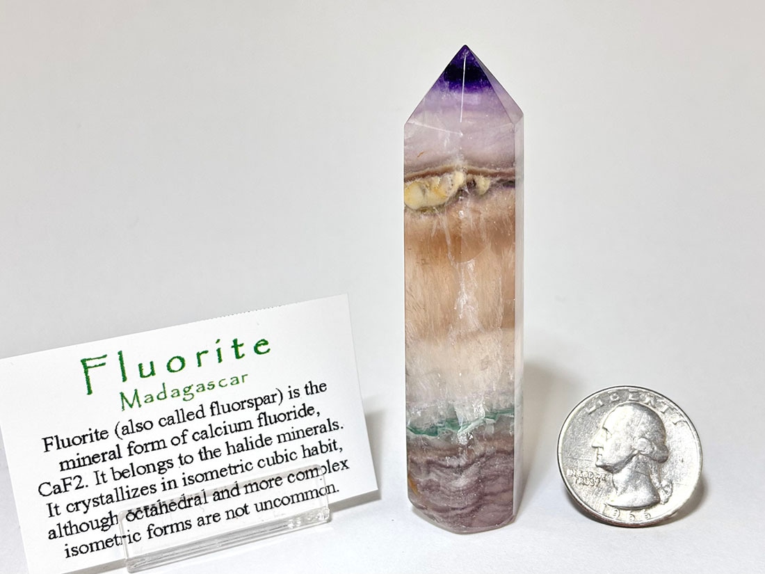 マダガスカル産 フローライト ポイント型ポリッシュ / Fluorite ( 蛍石 )