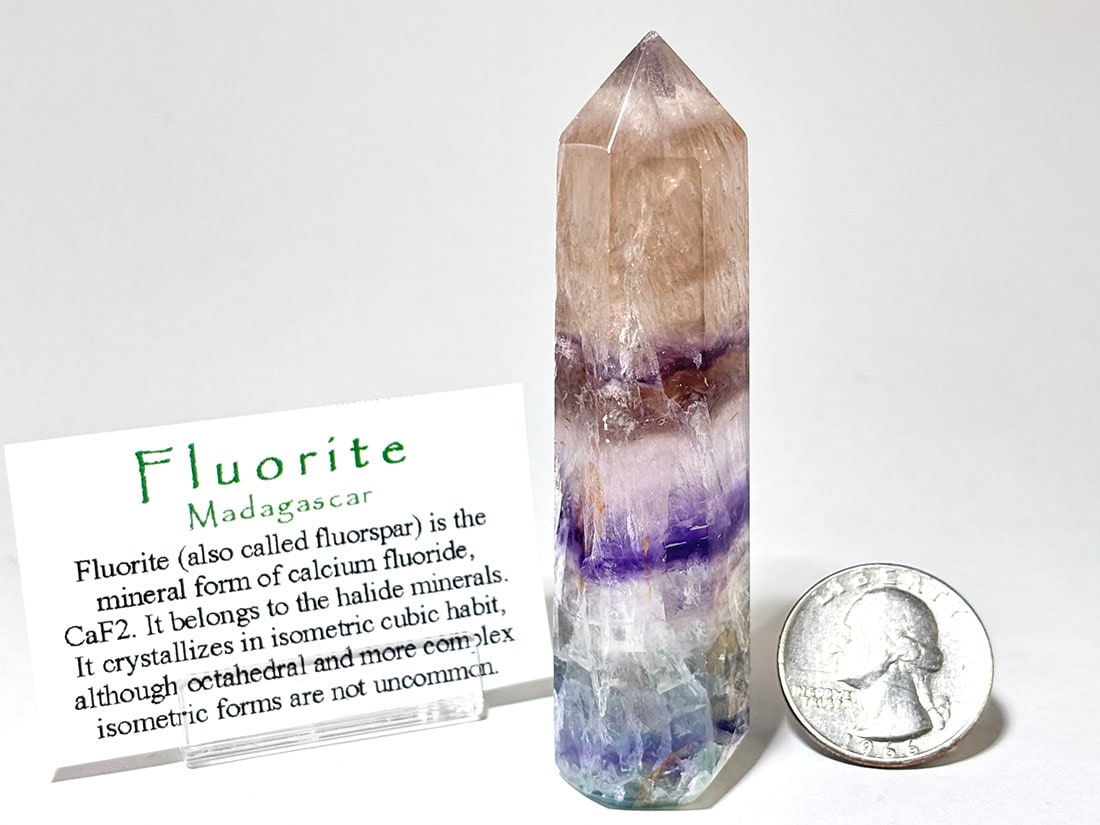 マダガスカル産 フローライト ポイント型ポリッシュ / Fluorite ( 蛍石 )