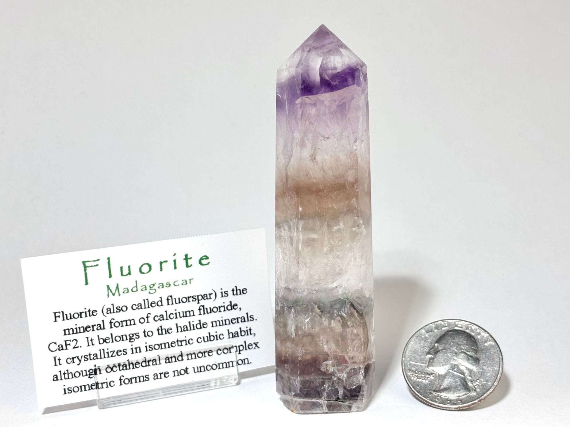 マダガスカル産 フローライト ポイント型ポリッシュ / Fluorite ( 蛍石 )