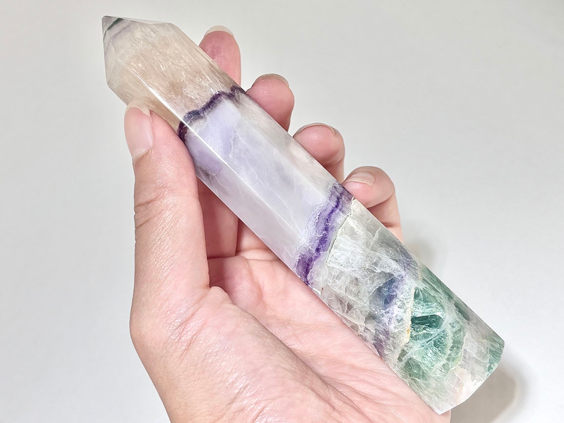 マダガスカル産 フローライト ポイント型ポリッシュ / Fluorite ( 蛍石 )