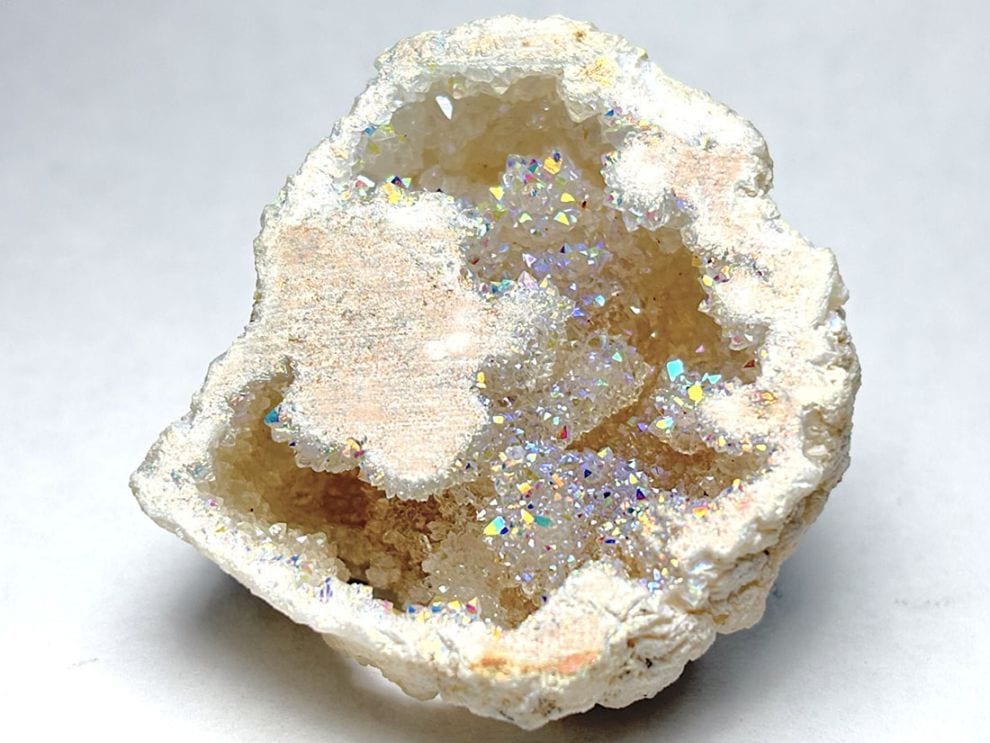 モロッコ産 オーラクォーツ ジオード/ Aura Quartz Geode