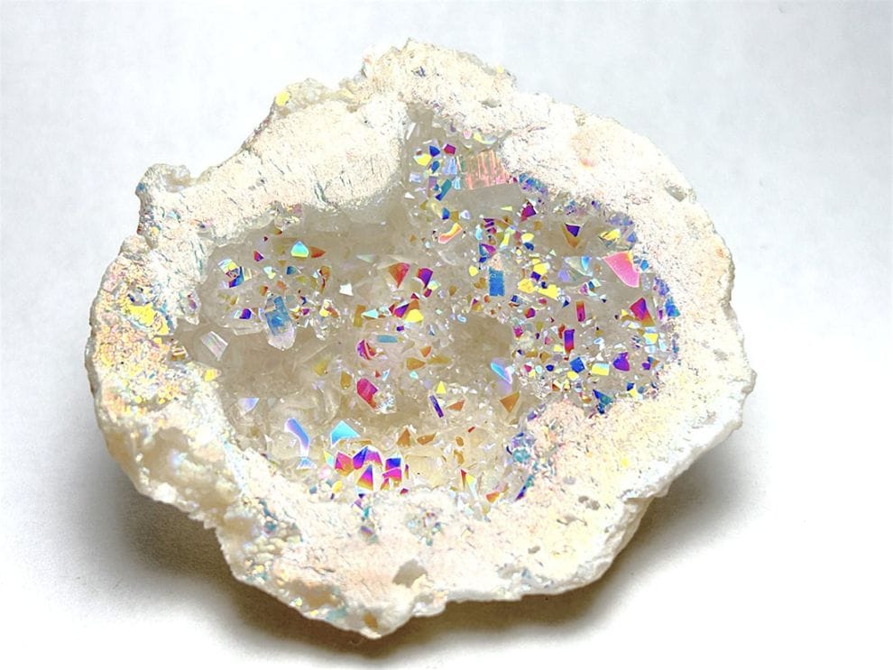 モロッコ産 オーラクォーツ ジオード/ Aura Quartz Geode