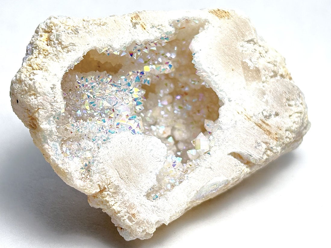 モロッコ産 オーラクォーツ ジオード/ Aura Quartz Geode