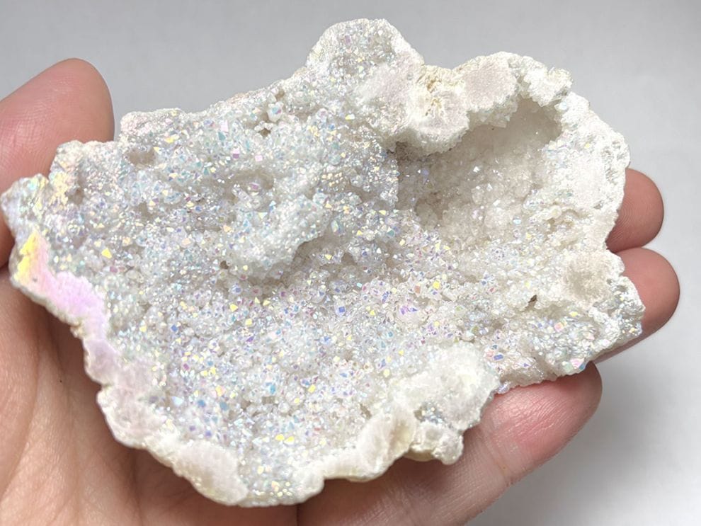 モロッコ産 オーラクォーツ ジオード/ Aura Quartz Geode