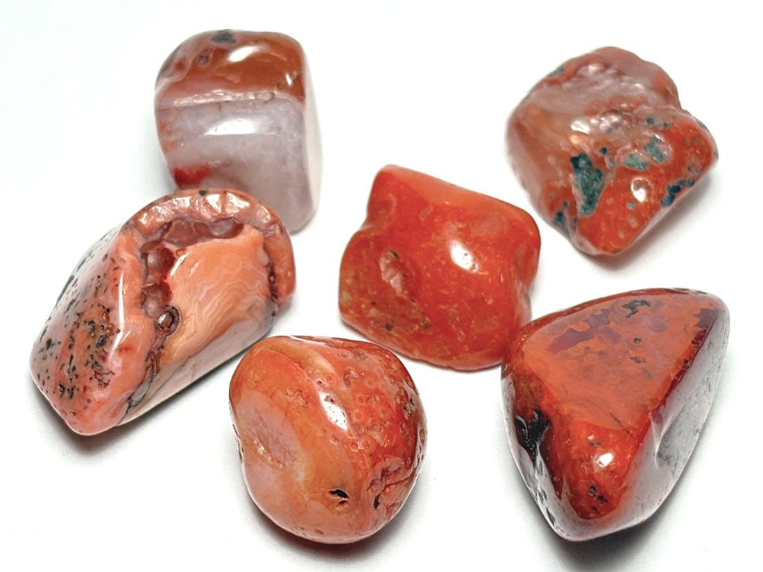 カーネリアン タンブル 6個セット (紅玉髄) / Carnelian