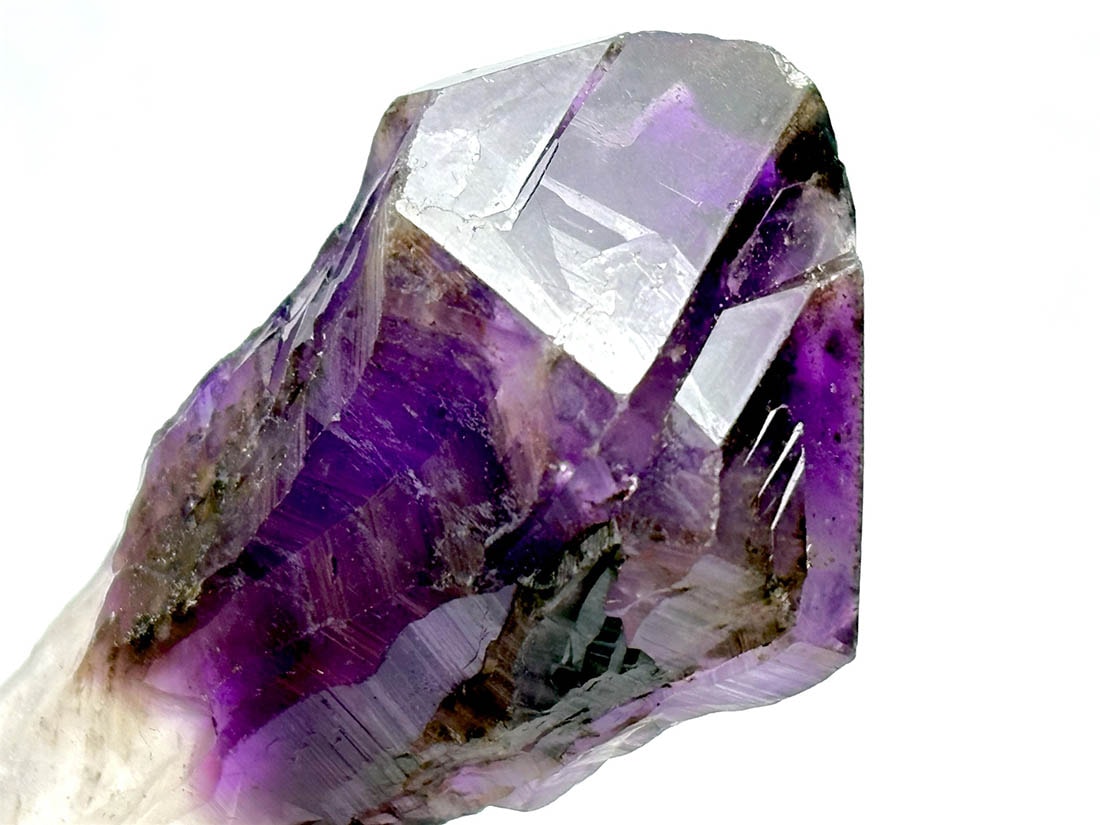 ブラジル・パラー州産 ダークカラーアメジスト ポイント ( 紫水晶 )/ Amethyst 