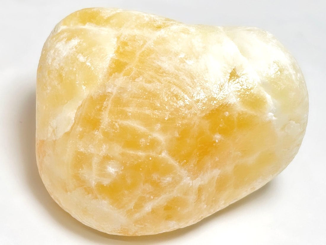 メキシコ産オレンジカルサイト フロスト タンブル / Orange Calcite