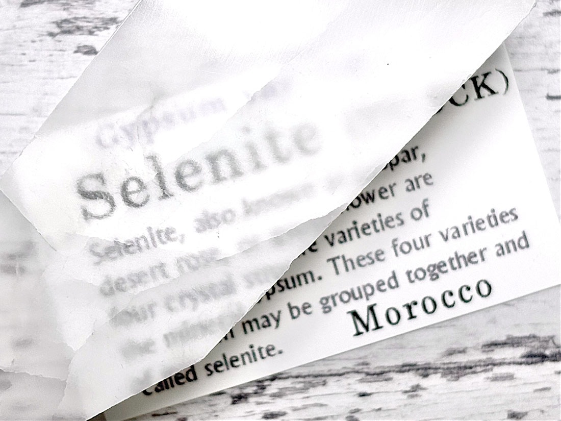 モロッコ産セレナイト テレビ石 (TV ROCK) / Selenite