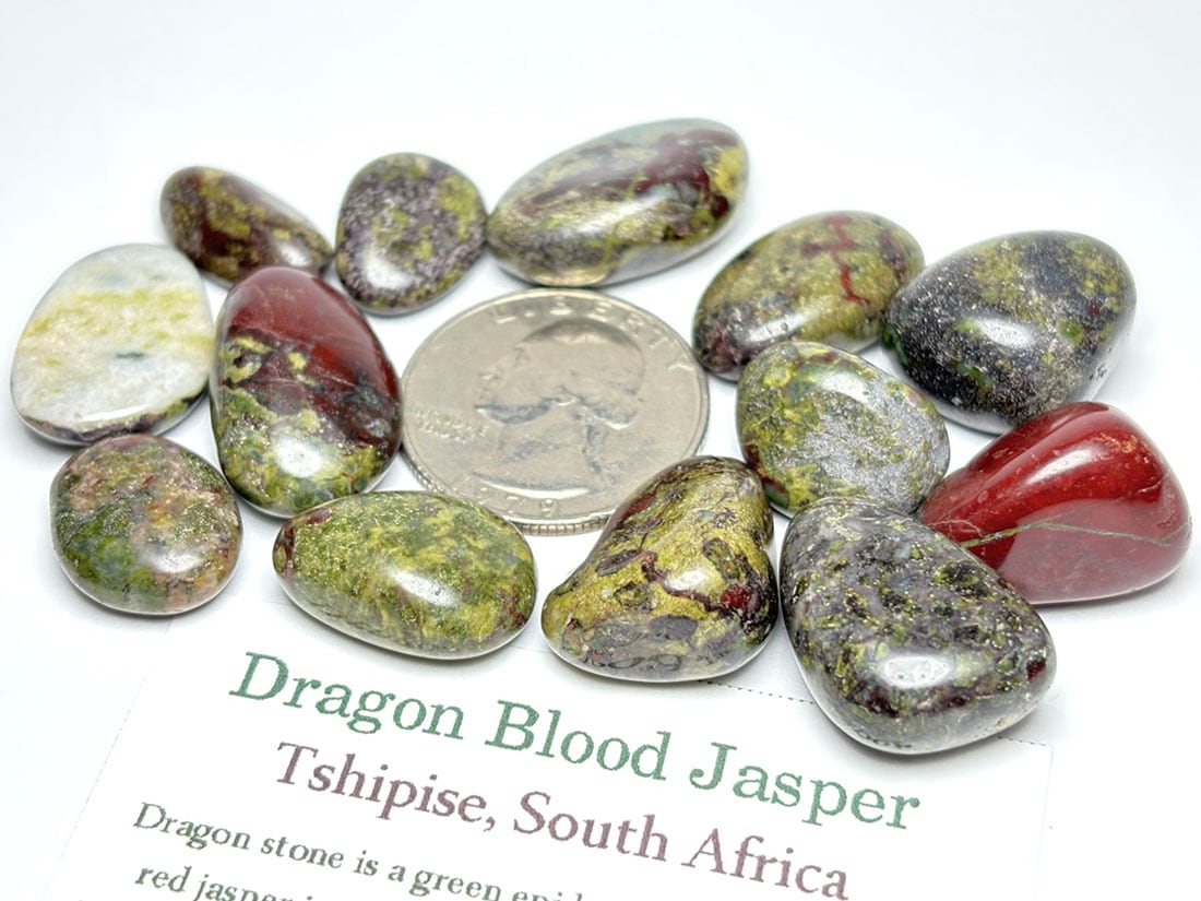 南アフリカ産 ドラゴンブラッドジャスパー (龍血碧玉)　50ｇセット /Dragon Blood Stone