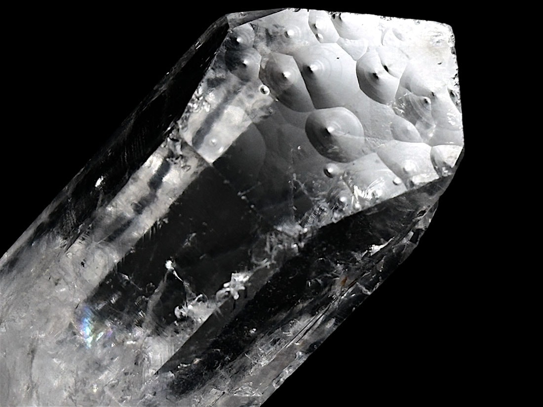 レア! マダガスカル産 変わりファセット 水晶 ポイント / Crystal Quartz