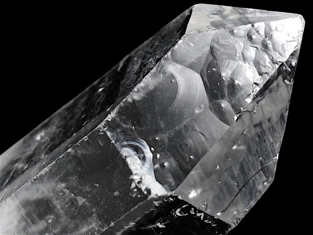 レア! マダガスカル産 変わりファセット 水晶 ポイント / Crystal Quartz