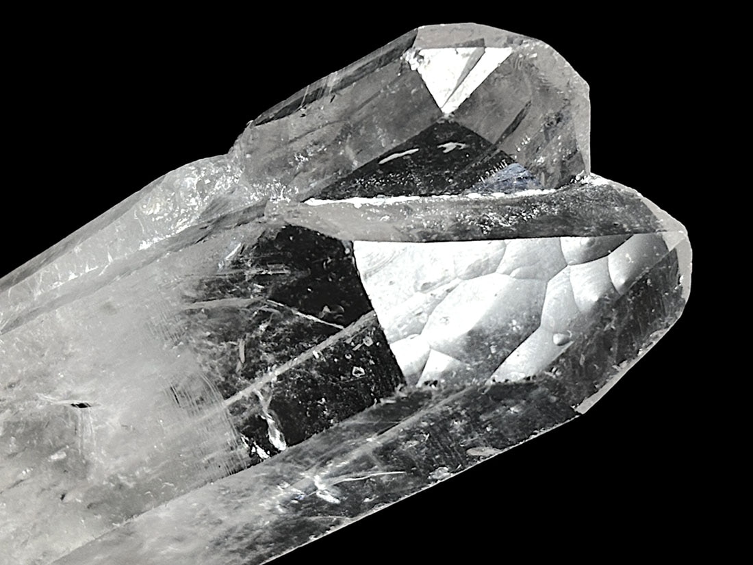 レア! マダガスカル産 変わりファセット 水晶 ポイント / Crystal Quartz