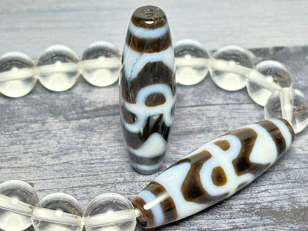 チベット 六吉祥天珠 ( 至純天珠 ) / dZi beads