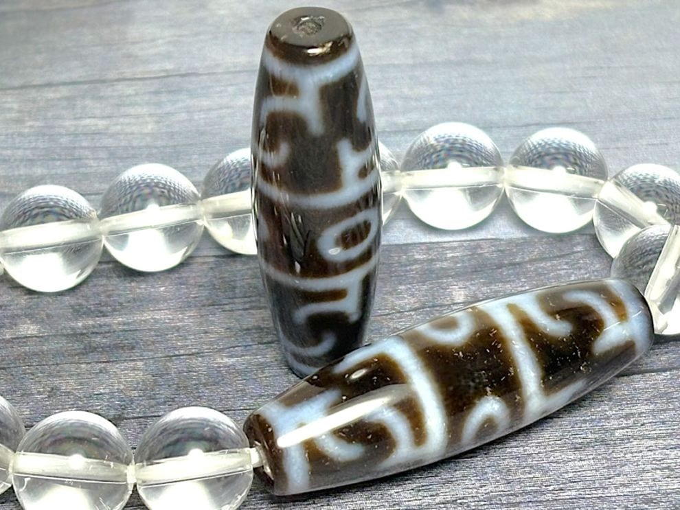 チベット 蓮師法器天珠 ( 至純天珠 ) / dZi beads