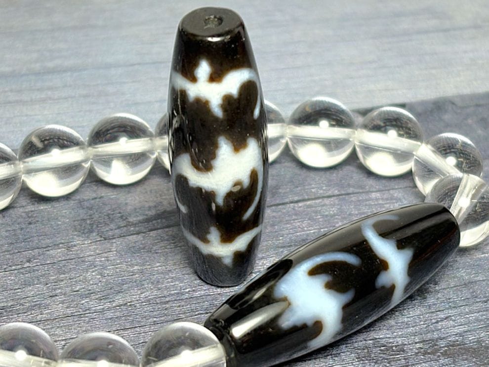 チベット 五福臨門天珠 ( 至純天珠 ) / dZi beads