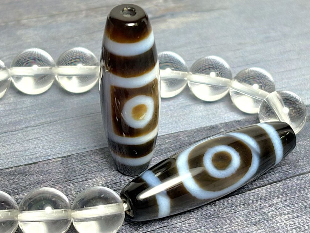 チベット 天地星辰天珠 ( 至純天珠 ) / dZi beads