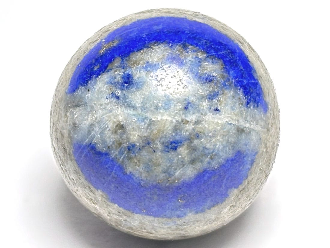 アフガニスタン産 ラピスラズリ 22mm 丸玉（蛍光）/ Lapis Lazuli