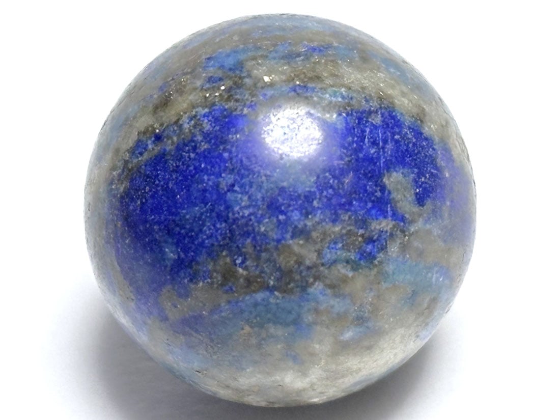 アフガニスタン産 ラピスラズリ 22mm 丸玉（蛍光）/ Lapis Lazuli