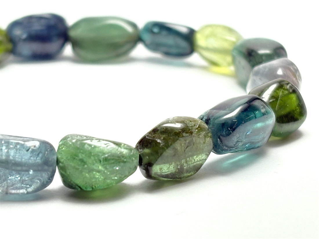 ミックストルマリン ブレスレット(不定形)/Green Tourmaline