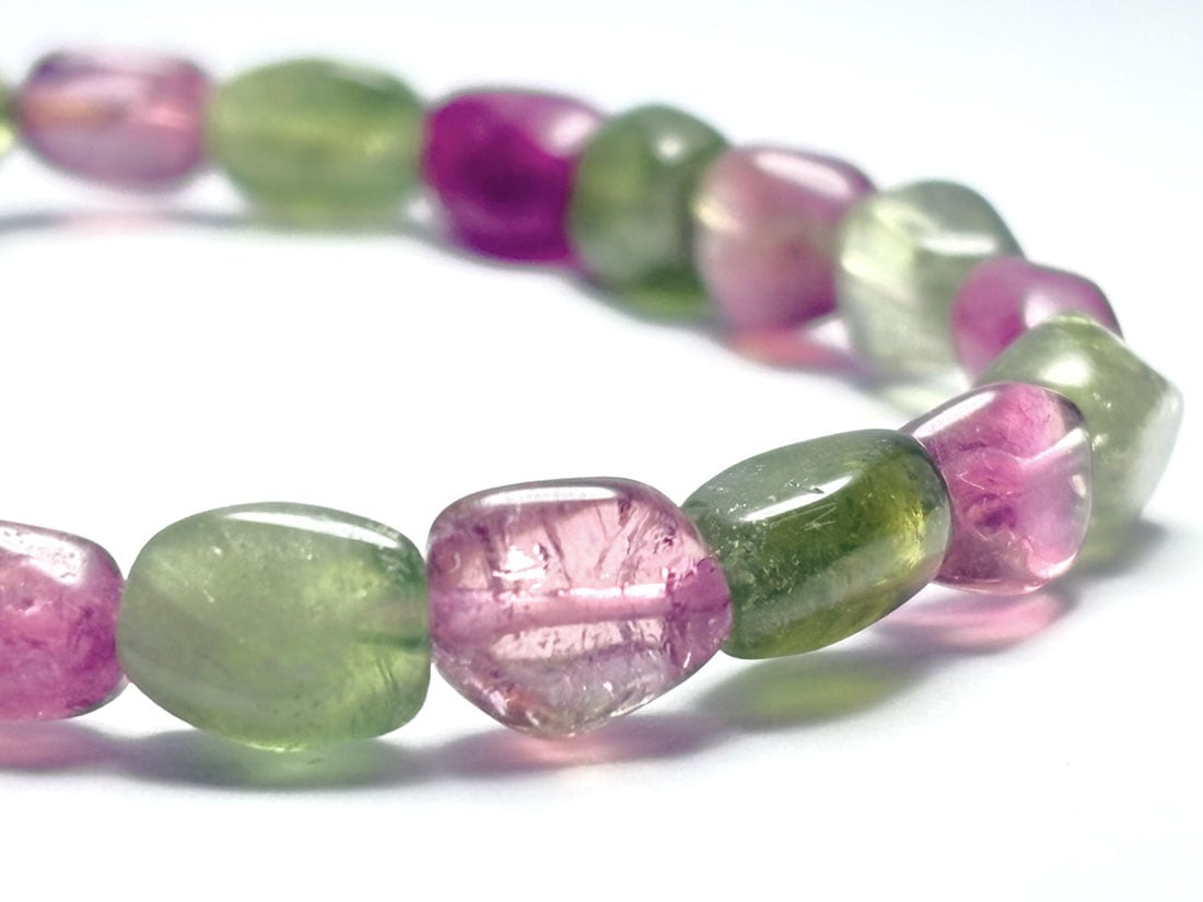 バイカラートルマリン ブレスレット(不定形)/Tourmaline
