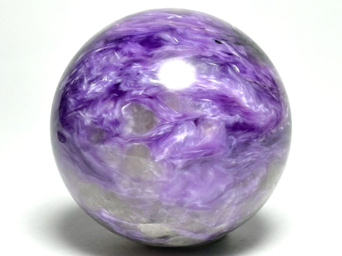 ロシア産 チャロアイト 29mm 丸玉 / Charoite Sphere
